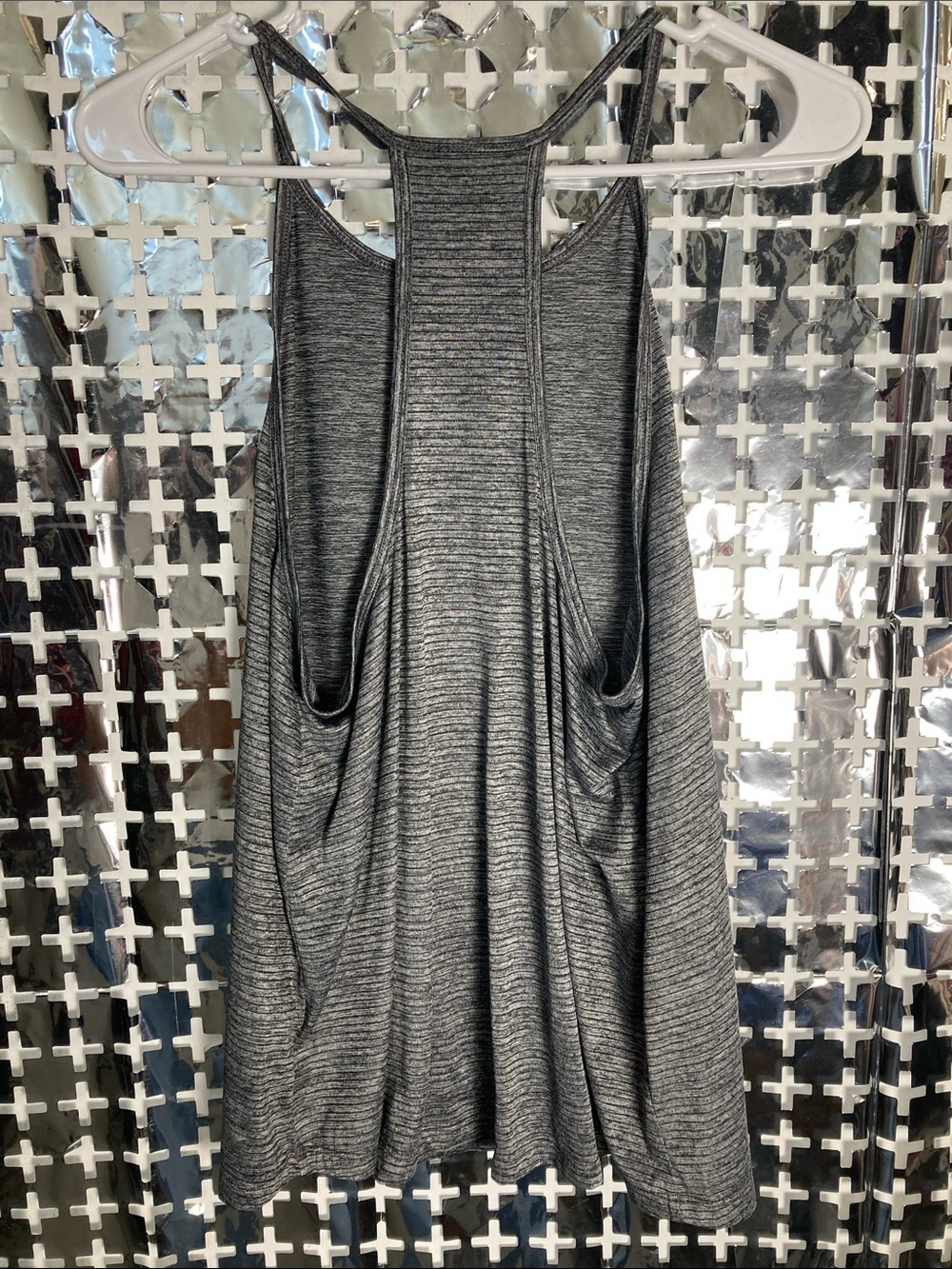 Old Navy Gray Ribbed Racerback Mini Dress - Picture 3 of 3
